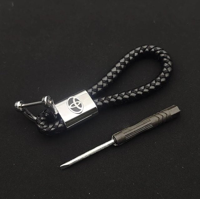 Toyota Schlüsselanhänger, Leder, Schwarz, Unisex - Bild 1
