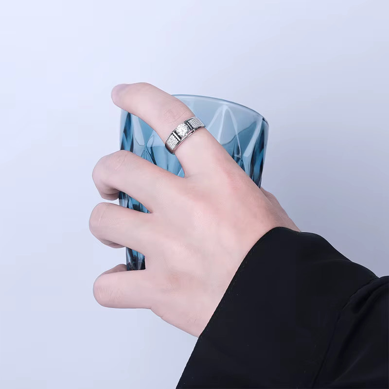 Joyce jelly Ring, 925 Silber, Moissanite, Herren - Bild 2