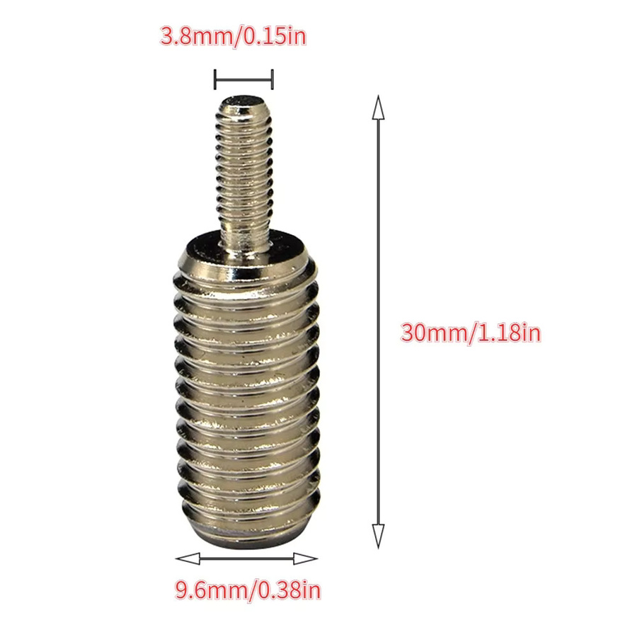 Aluminium Schalthebel Adapter 10x1,5 für Logitech G25 G27 G29 G920 Modifikation in Silber - Bild 2