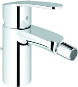 Grohe Bidet-Einhebelmischer Eurostyle Cosmopolitan in Chrom mit Ablaufgarnitur und wassersparender Funktion - Bild 1