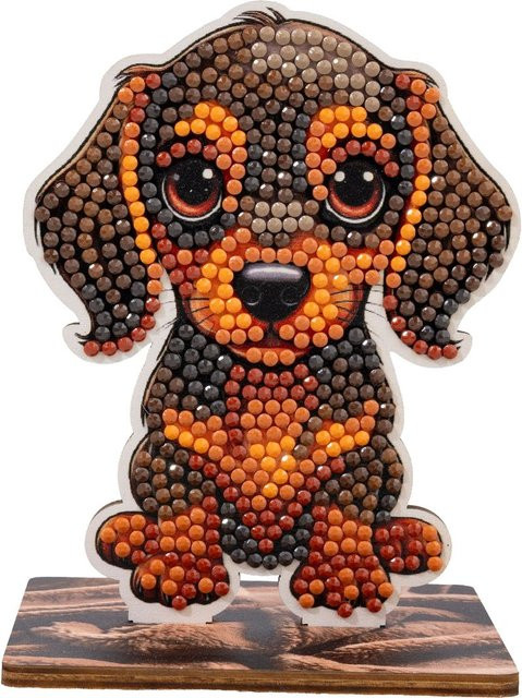 Craft Buddy Diamond Painting Crystal Art Wildlife Buddies Welpe ab 6 Jahren - Bild 1