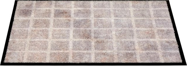 Schöner Wohnen Fußmatte Bellevue Karo Hellgrau B: 67 cm, T: 100 cm - Bild 1