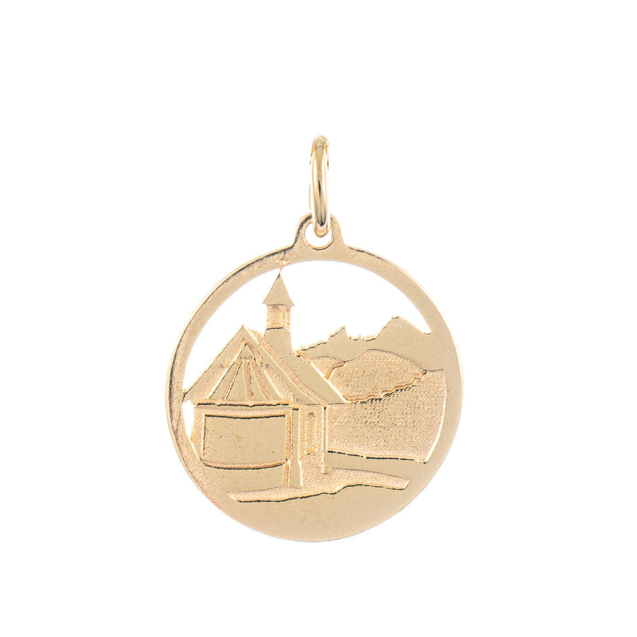 Goettgen Anhänger Kirchleitnkapelle, 925 Silber, vergoldet, Unisex - Bild 1