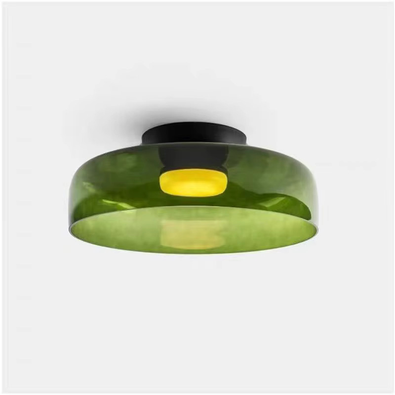 HomeLover LEVELS LED Glas-Deckenleuchte im Mid-Century Design, mehrfarbig grün und schwarz - Bild 2