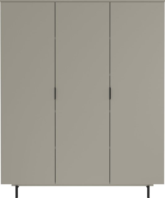 Germania Kleiderschrank GW-Tomino in Steingrau mit gedämpften Türen und Kleiderstange, B/H/T: 158 x 190 x 54 cm - Bild 1