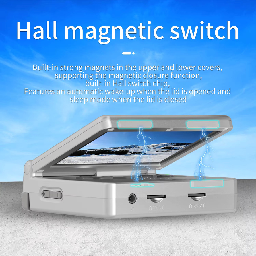 Anbernic RG35XXSP Klappbare Handheld-Konsole mit 3,5 Zoll IPS-Bildschirm, Linux-System, HDMI-Ausgang, 64 GB Speicher, Farbe: Grün - Bild 2