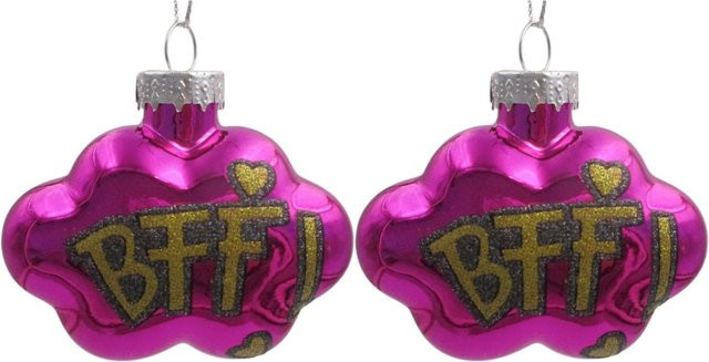 Mömax Christbaumanhänger Figures Pink 2-teilig - Bild 1