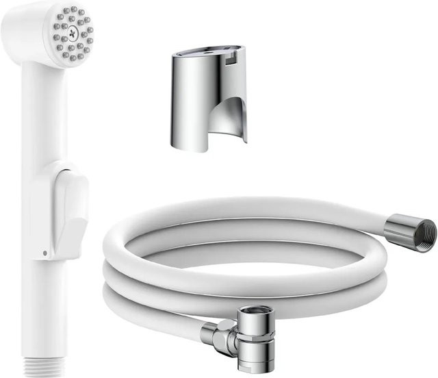 EISL Waschbeckenbrause als Handbrause mit Schlauch in Weiß Matt und Anti-Limescale-Funktion - Bild 1