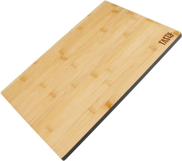 Tasty Schneidebrett aus Bambus, rechteckig, Braun/Grau, Breite: 35,5 cm, Tiefe: 25 cm - Bild 1