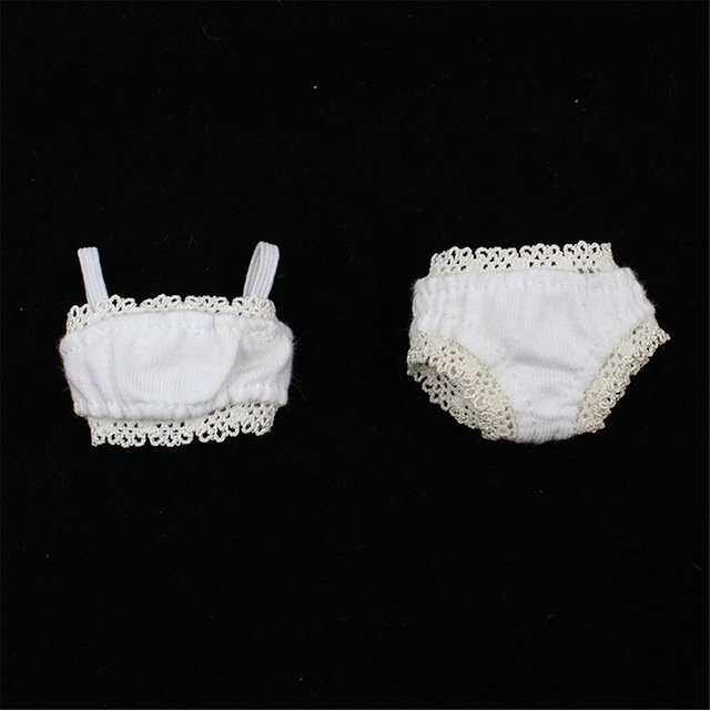 DBS Outfits für Blyth-Puppe, weiße Unterwäsche, Camisole, Zubehör - Bild 1