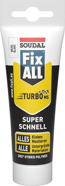 Soudal Fix All Turbo Kraftkleber MS-Polymer Weiß 195 g - Bild 1