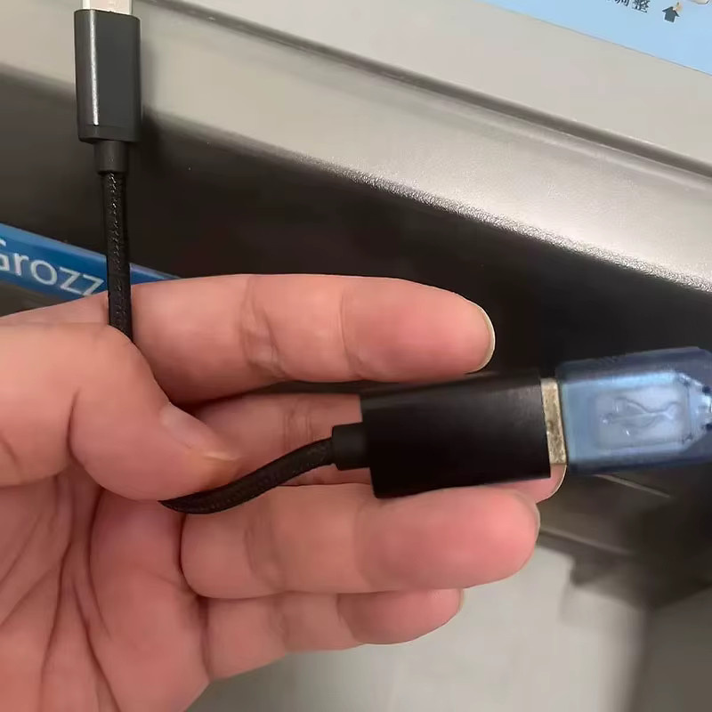 JCD USB-A auf USB-C OTG Kabeladapter in Schwarz für Xiaomi Samsung S20 und Huawei - Bild 3