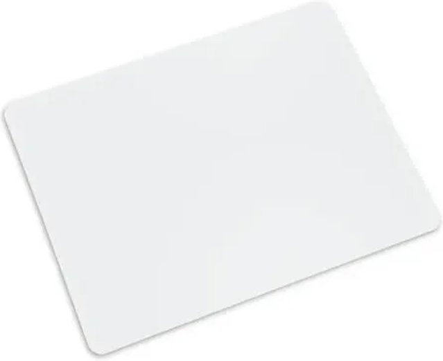 Karat Bodenschutzmatte aus Polypropylen für Hartböden, transparent/weiß, Breite: 114 cm, Tiefe: 130 cm - Bild 1