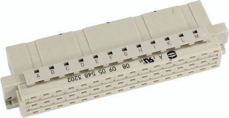 HARTING Federleiste 09055483202 in Weiß mit 3 Reihen - Bild 1