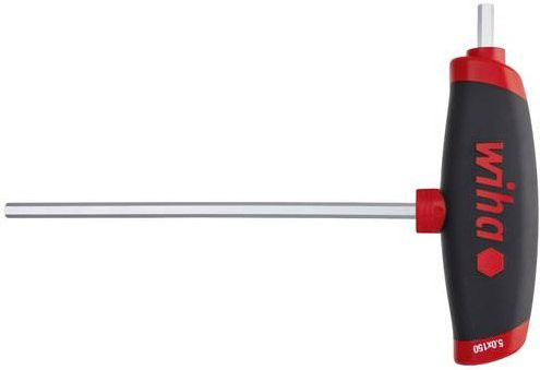 Wiha Sechskantwinkelschraubendreher mit Seitenabtrager, Schlüsselweite: 10 mm, Farbe: Silber/Rot - Bild 1