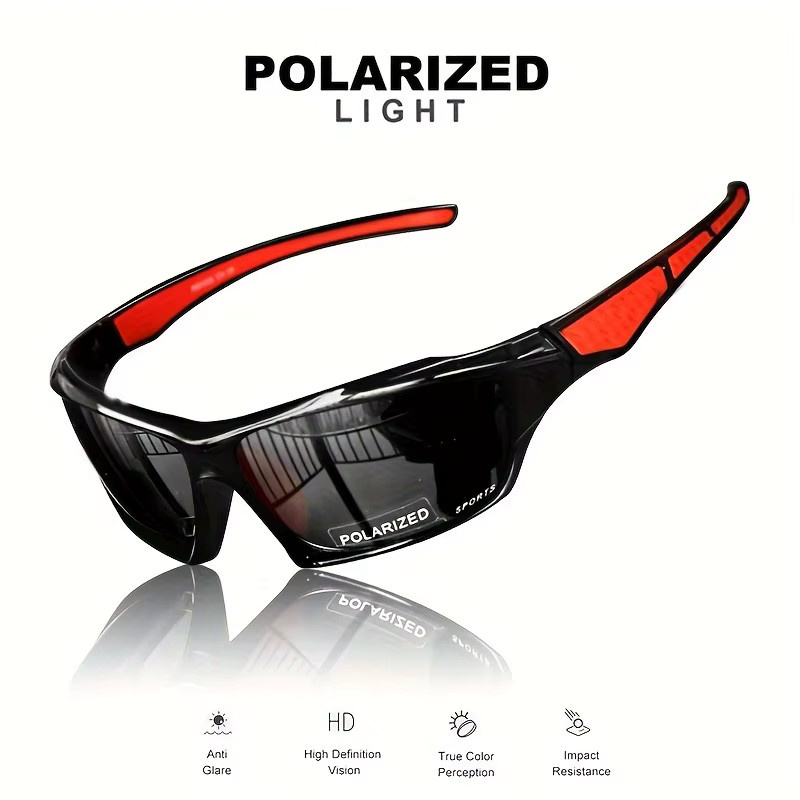 VEGUEROS Sportsonnenbrille, polarisiert, Vollrand, Herren, Kunststoff - Bild 2