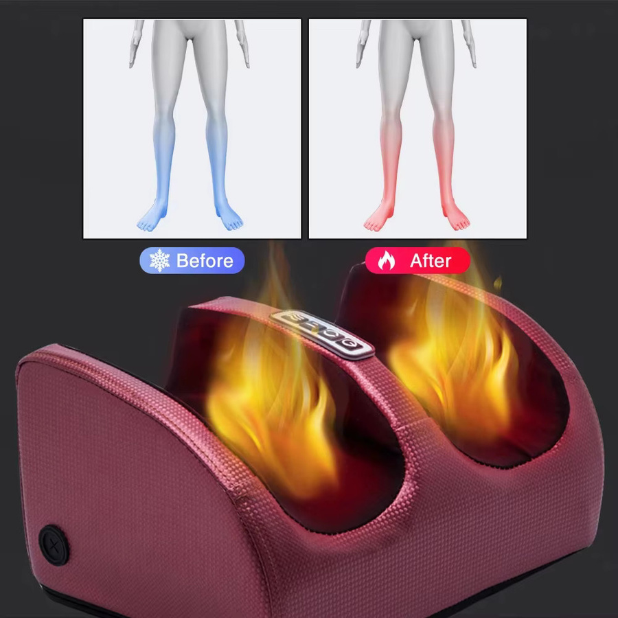 Monclique Infrarot-Fußmassagegerät mit Rolling Shiatsu und Vibration in Gold zur Muskelentspannung und Therapie - Bild 5