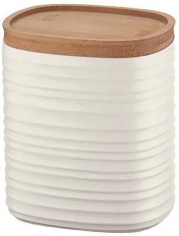 Guzzini Tierra Schale Bianco Latte in Weiß aus Keramik und Kunststoff, rund und zylindrisch, Durchmesser: 15 cm, Höhe: 9,4 cm - Bild 1