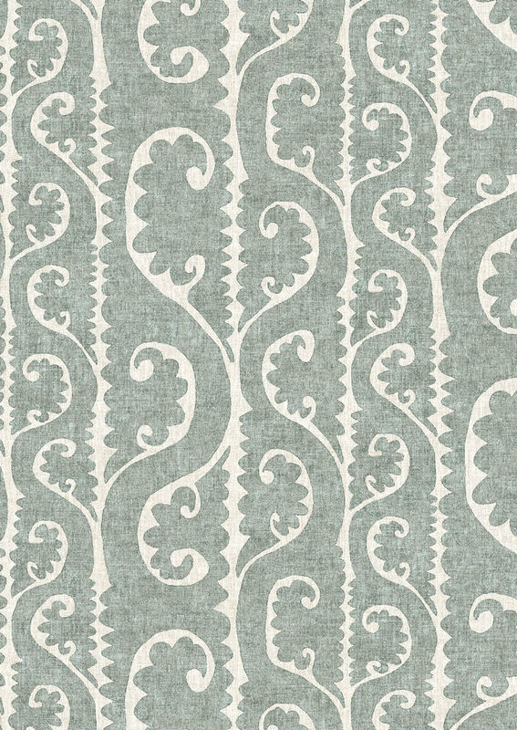 Lewis & Wood Tapete Totem in Green mit botanischem und floralem Ethnic-Design, Breite: 134 cm - Bild 2