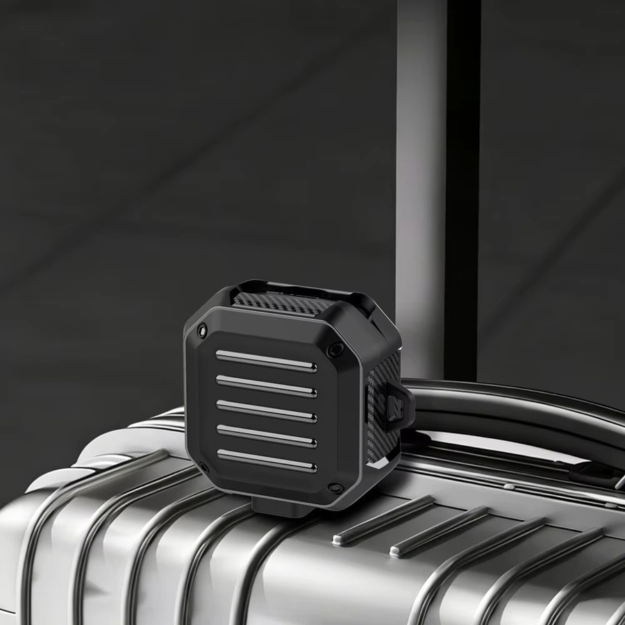 Stoßfeste Kopfhörer-Schutzhülle für Samsung Galaxy Buds 4 / Buds 4 Pro von XhaoR in Schwarz mit Schlüsselanhänger - Bild 4