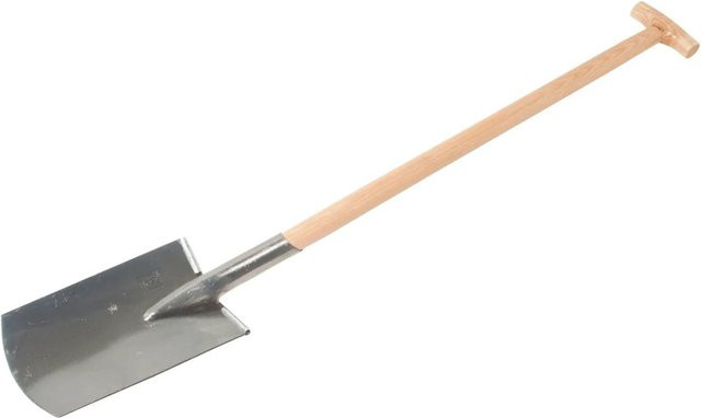 LUX-TOOLS Gärtnerspaten mit Trittkante und Eschenstiel, Höhe: 85 cm - Bild 1