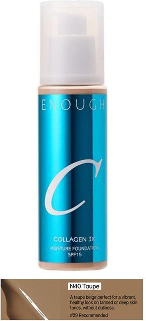 ENOUGH Foundation mit Kollagen, Taupe, 100 ml - Bild 1