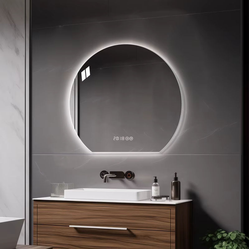 BOMP LED Rundspiegel für das Badezimmer, Dimmbar in 3 Farben, Beschlagfreie Wandmontage, Durchmesser: 80 cm, Multicolor - Bild 3