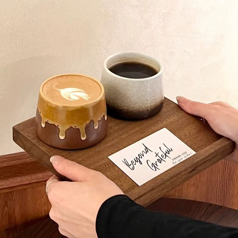 Handgefertigte japanische Raku-Keramik-Teetasse in Multicolour mit Ofenglasur für den Heimgebrauch - Bild 2