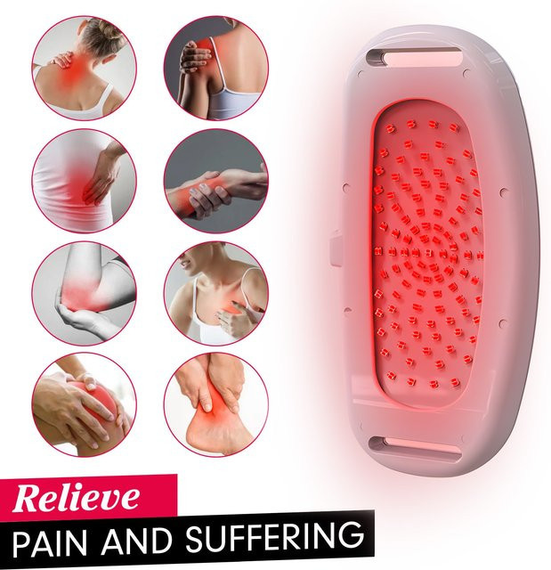KTS Rotlicht-Therapie-Panel zur Schmerzlinderung mit 660nm Nah-Infrarot-Lichttherapie in Weiß für Rücken, Gelenke und Nacken zur physiotherapeutischen Anwendung zu Hause - Bild 1