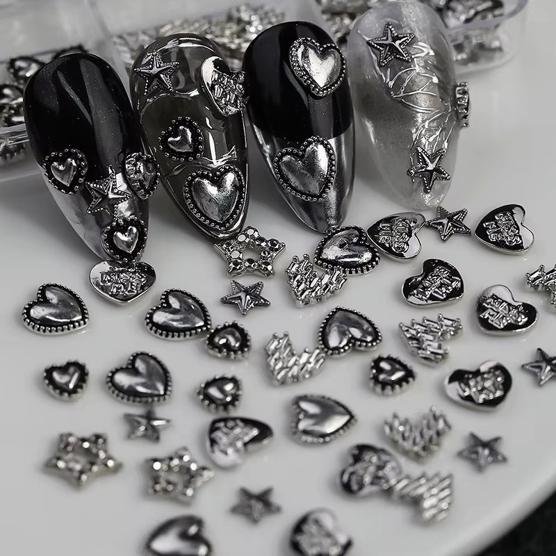 Misscheering Nagelkunst-Charm Herz und Stern, Legierung, Glänzend, Damen - Bild 3