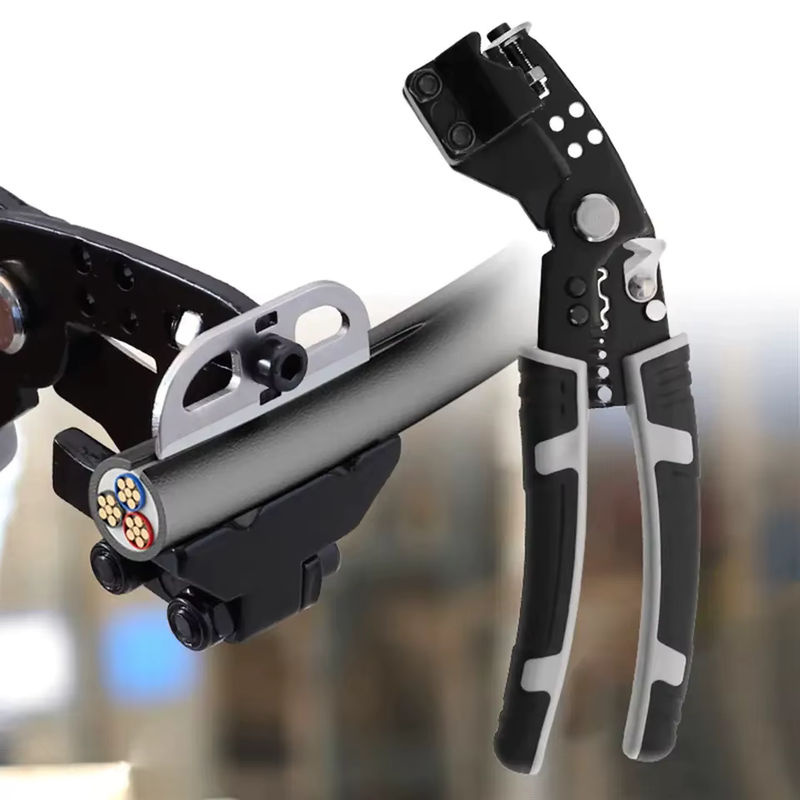 WOZOBUY Professionelle Elektriker Abisolierzange 7,5 Zoll Multifunktionale Universal-Abisolierzange für Netzwerkkabel - Bild 4