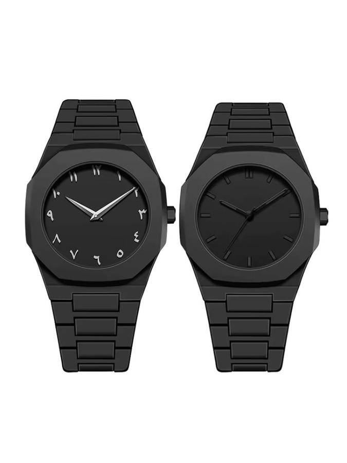 zkceenier Armbanduhr, Quarz, Kunststoff, Schwarz, Unisex - Bild 4