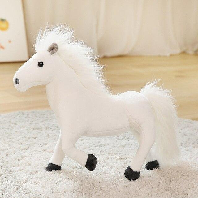 Binchi Keji Travel Mustang Pferde Plüsch Spielzeug, weiß, 26cm, ab 12 Jahre - Bild 1