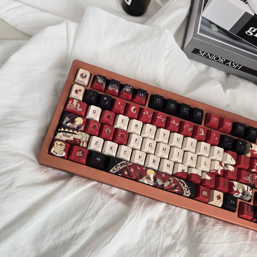 Mydei Honkai Star Rail Anime Tastenkappen Set aus PBT Dye-Sub für Cherry MX Switches, 120 Stück, Mehrfarbig - Bild 3