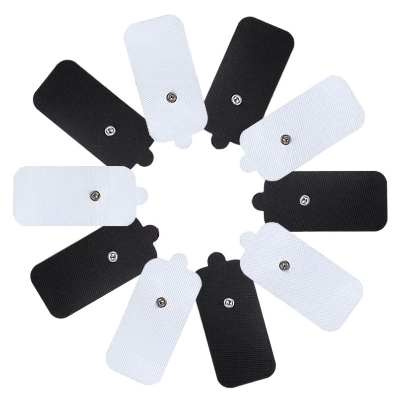 Yinhang Elektrodenpads aus Vliesstoff, 5 Stück selbstklebende Gel-Aufkleber für elektrische Muskelstimulatoren, Weiß und Multicolour, B: 10 cm, H: 5 cm - Bild 5