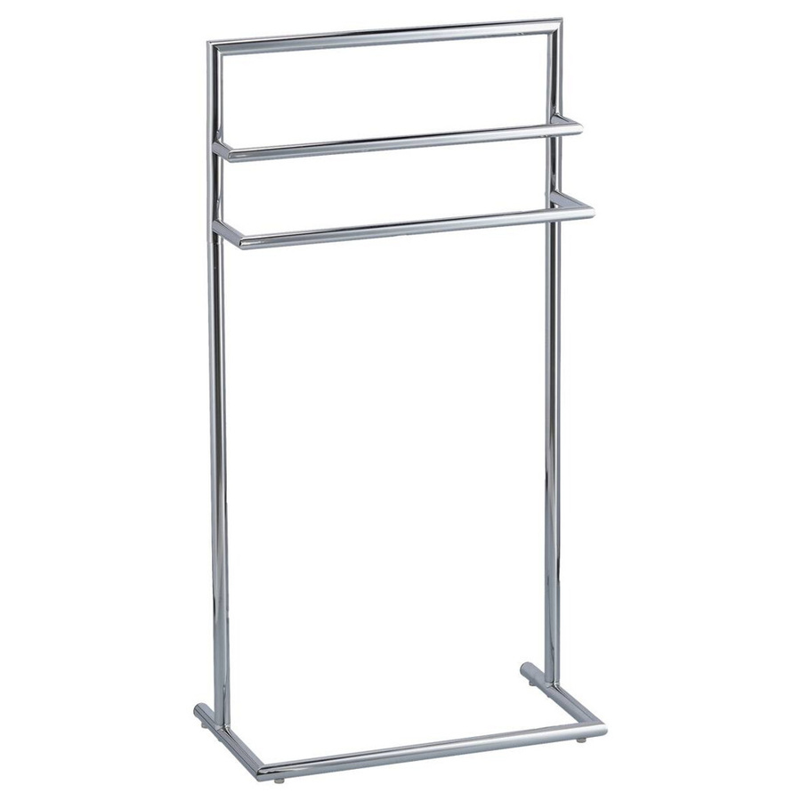 Zeller Handtuchständer aus Metall in Silber, freistehend, B/H/T: 23 x 83 x 43 cm - Bild 2