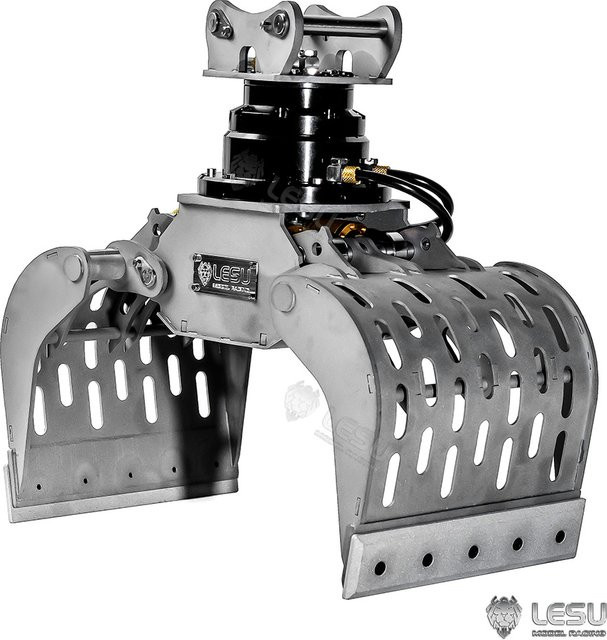LESU Mechanische Klaue, Baggeranbauteil, 1/14, Metall, Grau - Bild 1