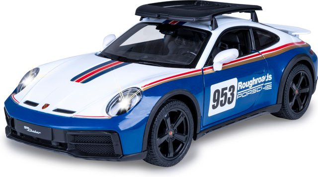 JAMARA Porsche 911 Dakar Performance ferngesteuertes Fahrzeug 1:14 blau ab 6 Jahren - Bild 1