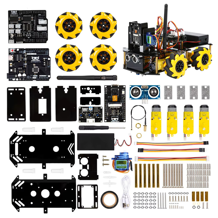 KUONGSHUN ESP32 Cam 328P Roboter Kit mit Kamera und Wi-Fi/Bluetooth für Arduino Open Source Development Board Robotics Starter Kit - Bild 3