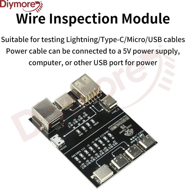 diymore T5 Erkennung Modul Multifunktions Interface Kabel Test Board zur Anomaly Erkennung in Schwarz - Bild 1