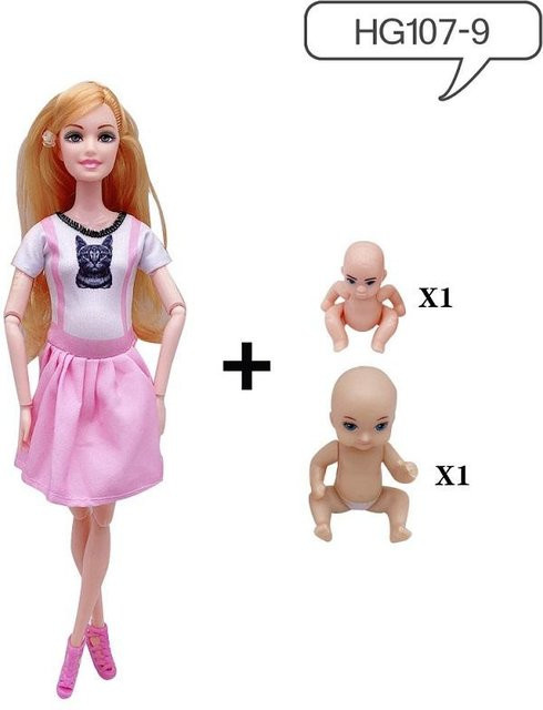 Discover Intime Schwangere Puppe Mama, Lehrmodelle, 3-teiliges Set, ab 3 Jahren - Bild 1