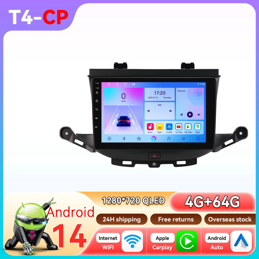 OSSURET Android Autoradio mit Octa Core, Carplay und Android Auto für Opel Astra K 2015 - 2019, 2DIN Multimedia-Videoplayer mit GPS, 4G, Wifi und 360 Kamera, Schwarz - Bild 5