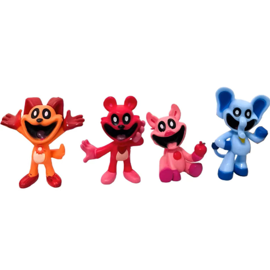 Bandai Smiling Critters Catnap & Dogday Figuren, 8-teiliges Set, PVC - Bild 4