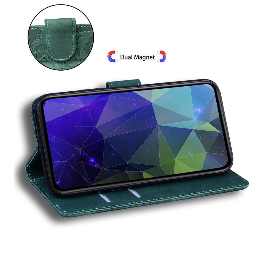 Lederhülle mit Tigerprägung für Samsung Galaxy S25 Ultra S24 S23 Plus und weitere Modelle, Brieftasche mit Kartenfächern und Ständer, Buchhülle in Schwarz - Bild 4