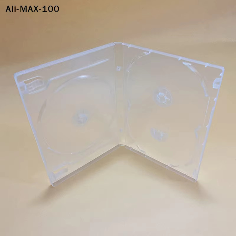 AyS Quadratische CD-Box aus milchig-transparentem PP-Kunststoff mit transparentem Boden für 3 Discs - Bild 2
