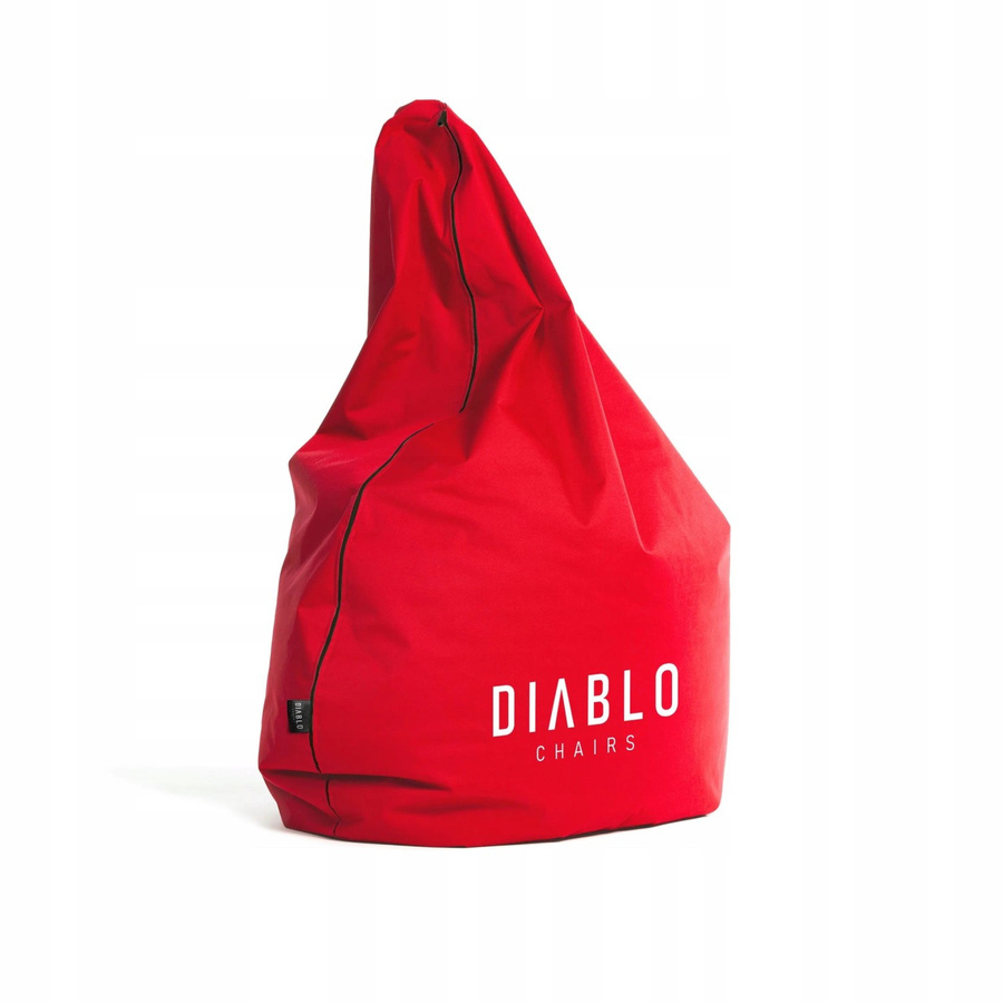 DIABLO CHAIRS Gaming Sitzsack in Rot aus wasserabweisendem Codura-Polyester mit abnehmbarem Bezug - Bild 2