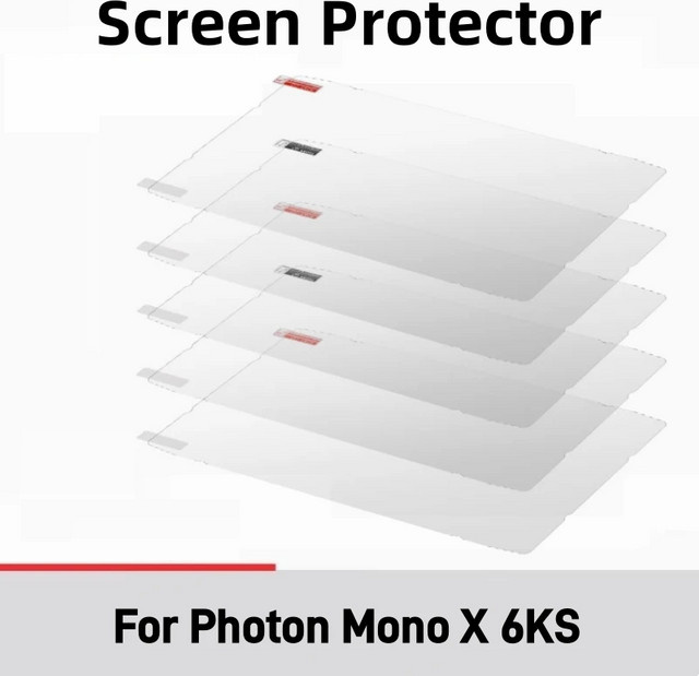 5 Stück kratzfeste Schutzfolien für Anycubic Photon Mono X 6Ks 9,1 Zoll UV-Harz-LCD-3D-Drucker, transparent - Bild 1
