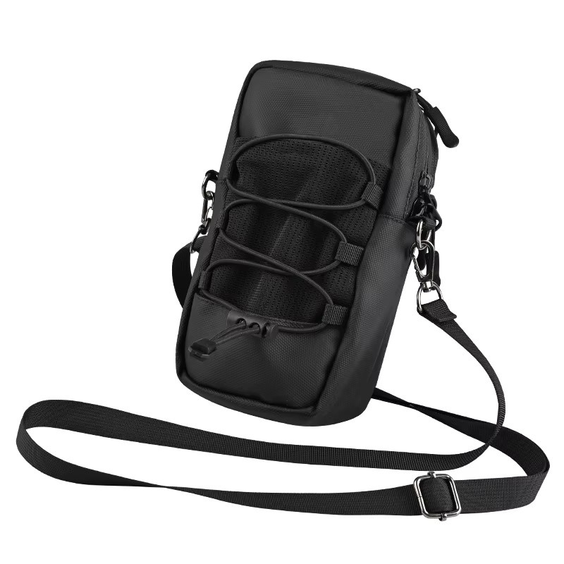 Haissky Multifunktionale Outdoor-Wandertasche als Umhängetasche für iPhone 17 16 15 14 13 Pro Max, Schwarz - Bild 2
