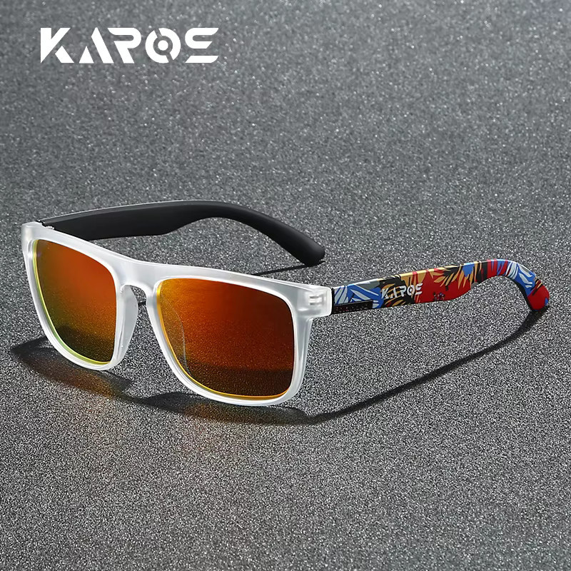KAROS Sonnenbrille, Unisex, Vollrand, rechteckig, Camo, Kunststoff, polarisiert - Bild 1