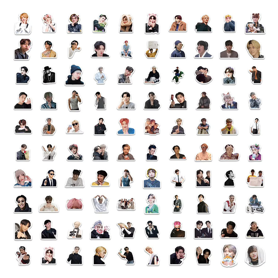 FANLU Kpop Idol ATEEZ Aufkleber, 100-teiliges Set - Bild 3